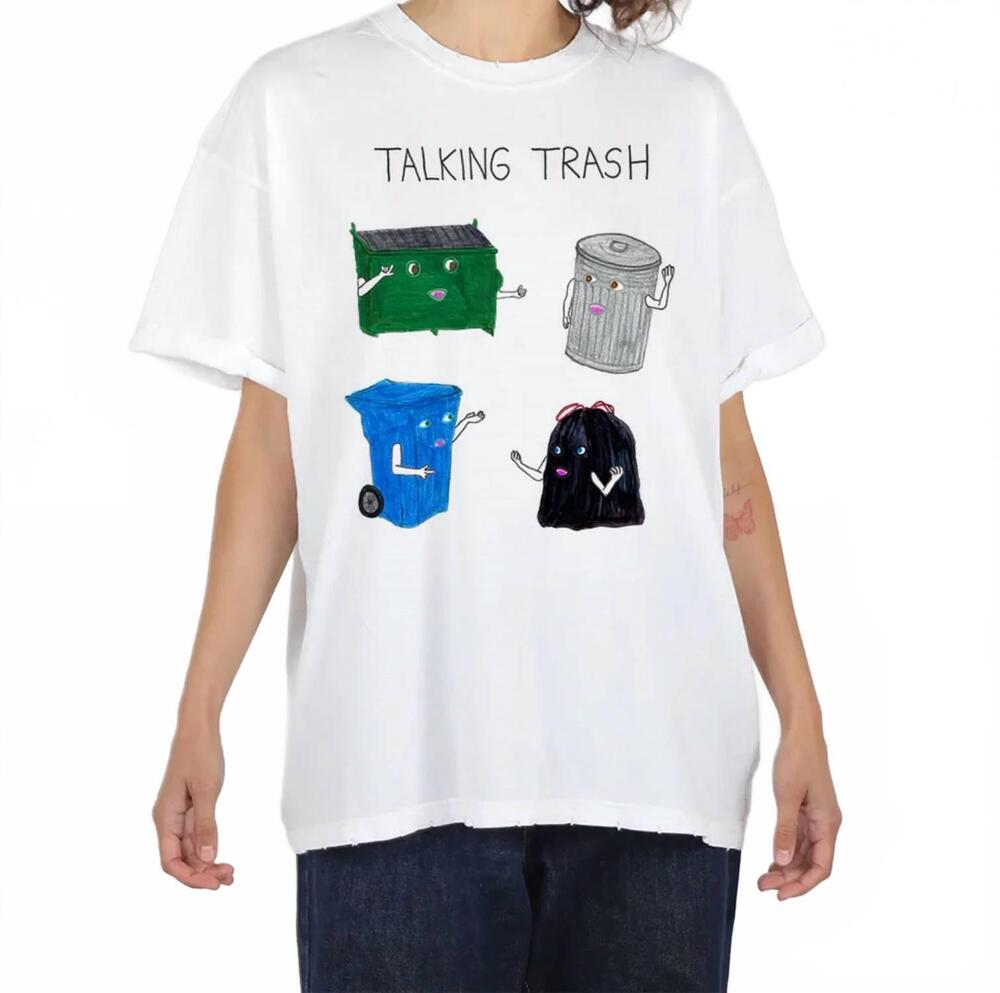NEW UNFORTUNATE PORTRAIT boyfriend talking trash top in white